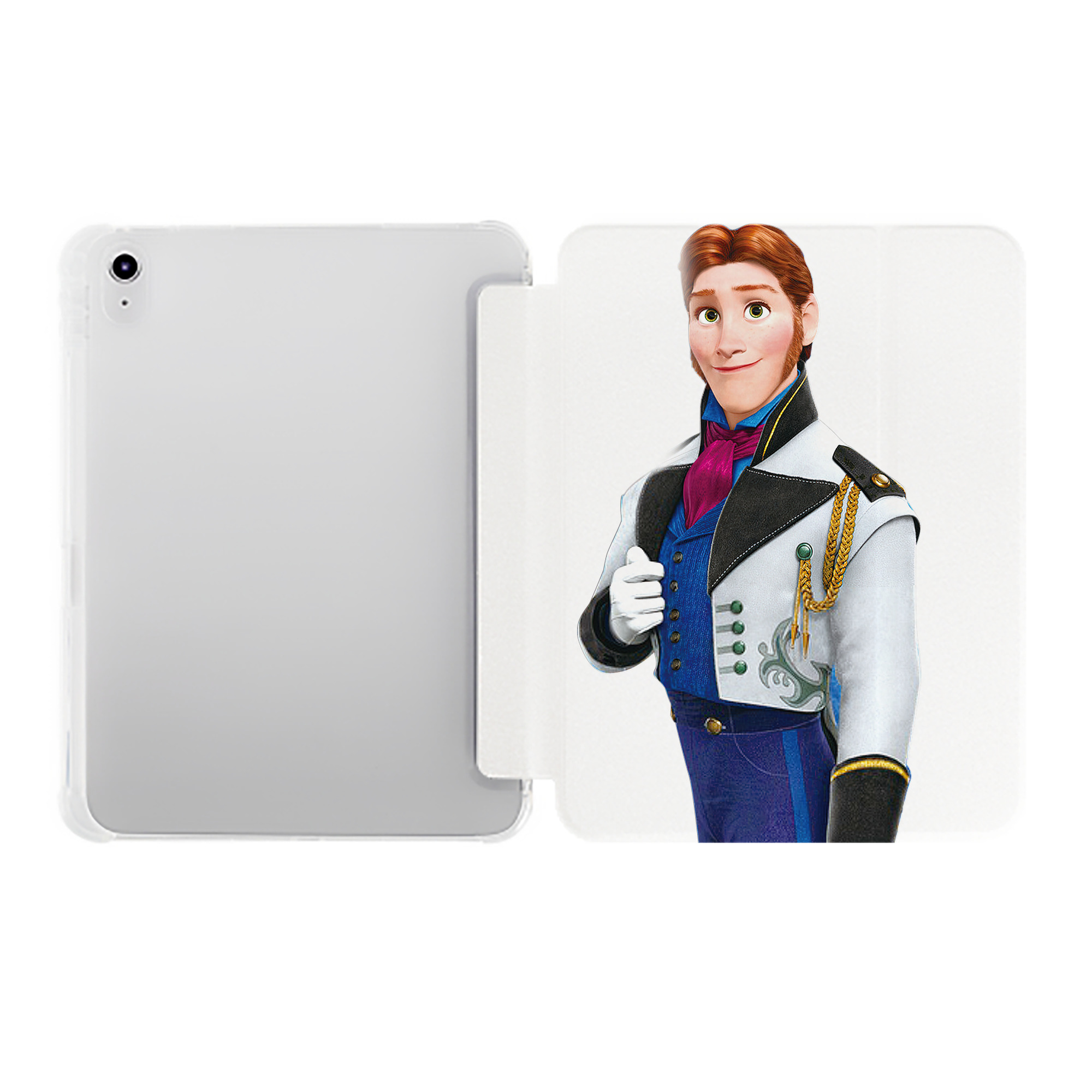 （画像用） アナと雪の女王 アンナ エルサ Frozen Anna Elsa IPad ケース ペン収納付き 三つ折りスタンド PUレザー×シリコン 対応機種9.5/10.5/10.9インチ